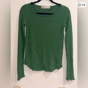 FP Movement by Free People Green Long Sleeve Top